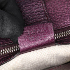 Medium Calfskin Bamboo Shopper Satchel