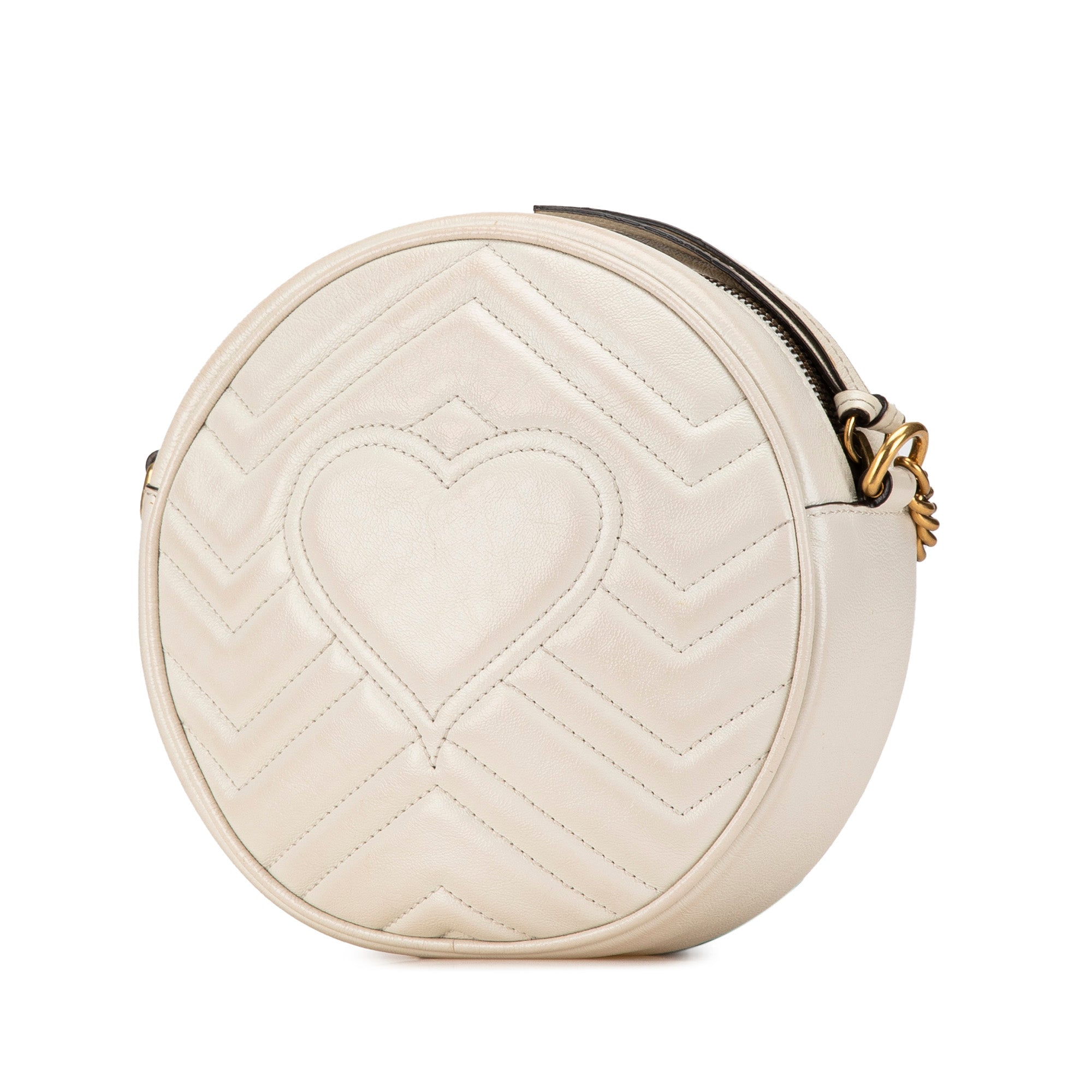 Mini GG Marmont Round Leather Crossbody