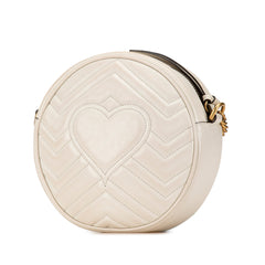 Mini GG Marmont Round Leather Crossbody