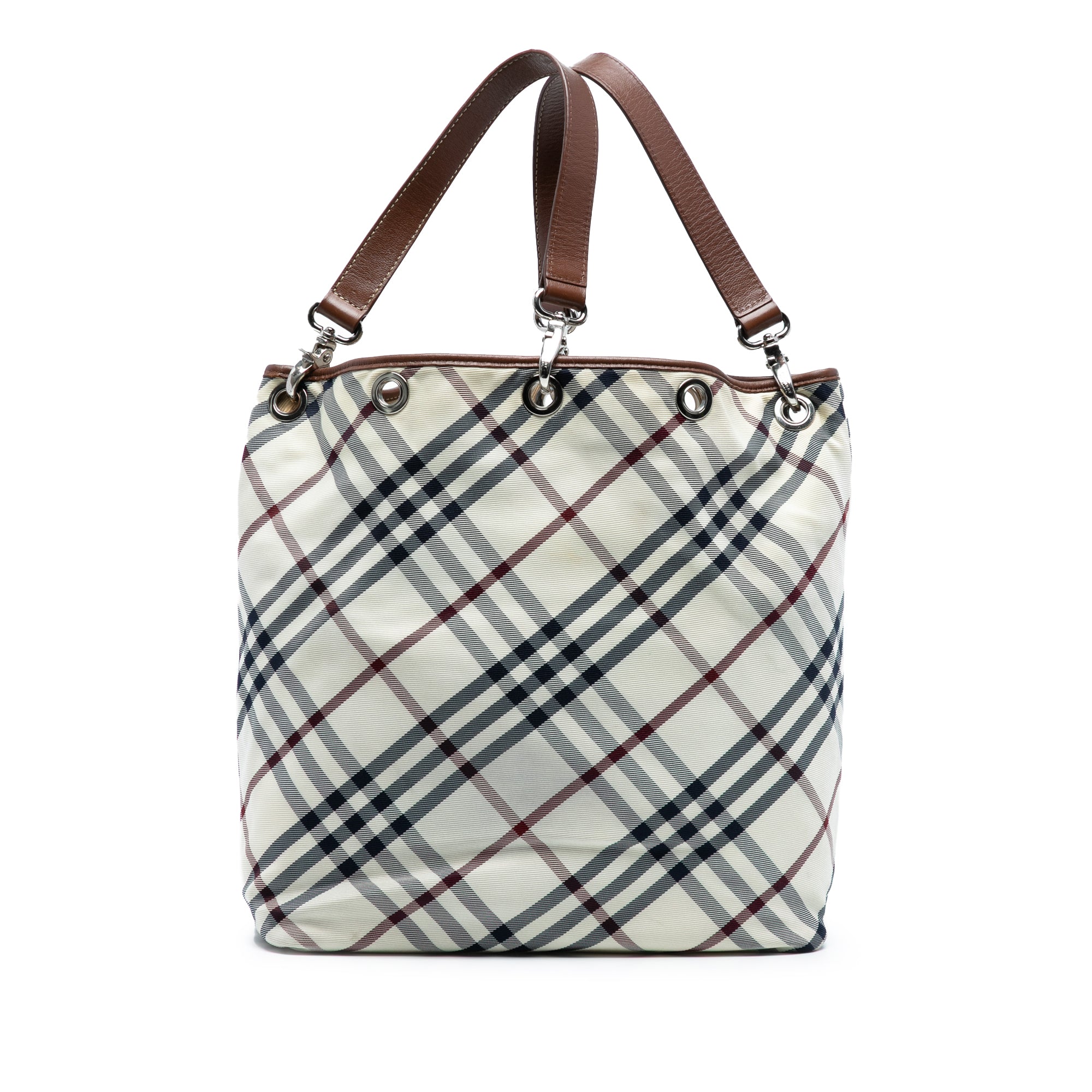 Nova Check Canvas Tote