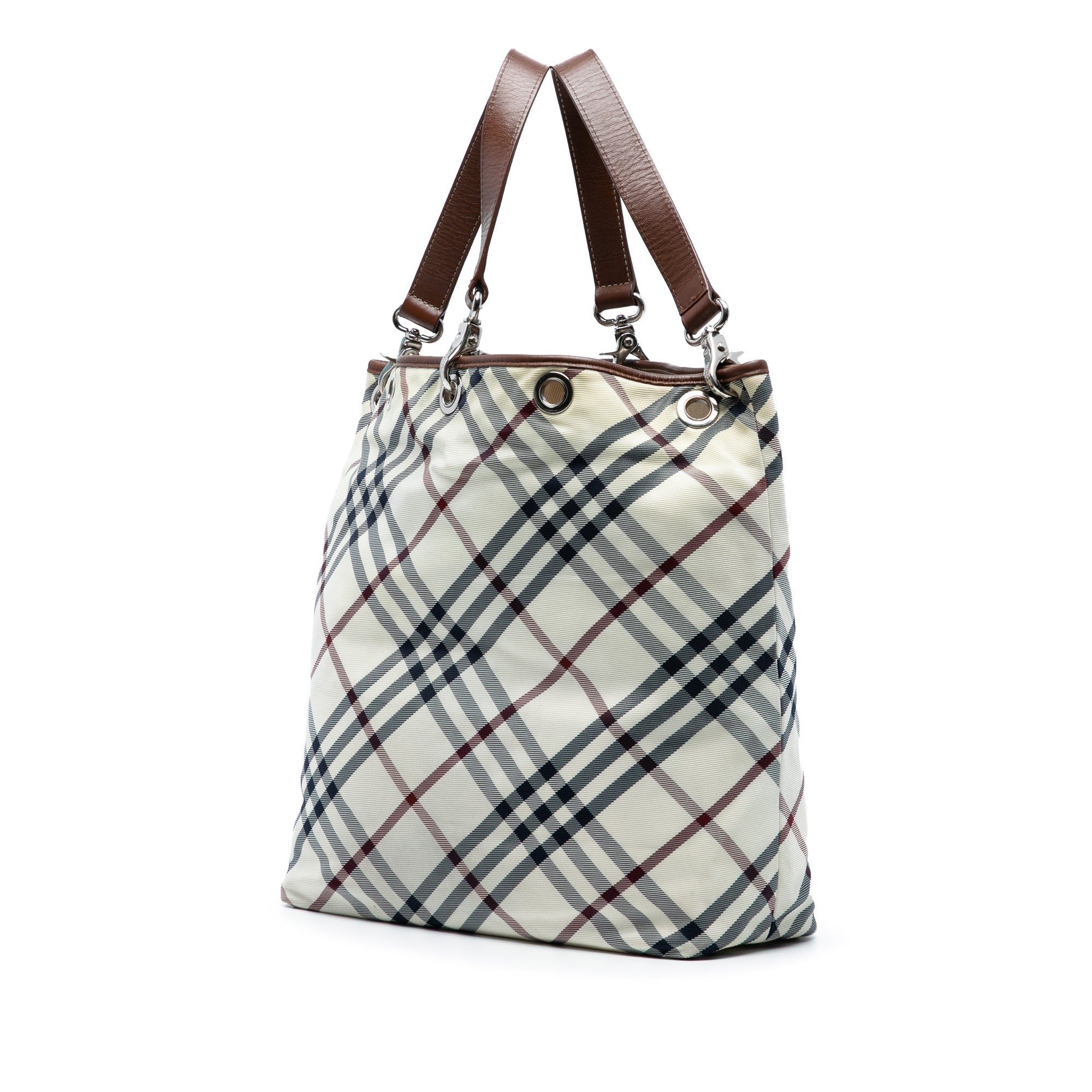 Nova Check Canvas Tote