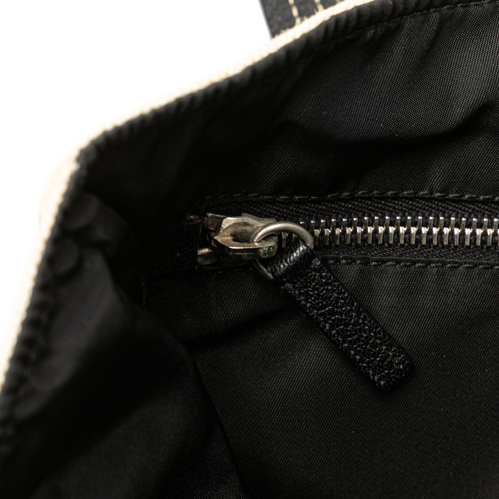 Vitello Trimmed Canvas Canapa Tote