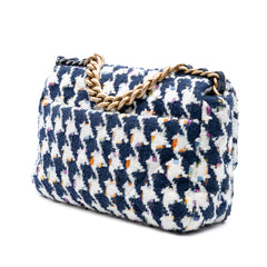 Medium Houndstooth Tweed 19 Flap