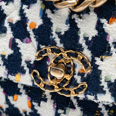 Medium Houndstooth Tweed 19 Flap