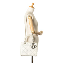 Medium Perforated Calfskin Cannage Lady Dior_9