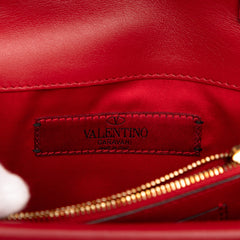 Leather Rockstud Chain Pouch