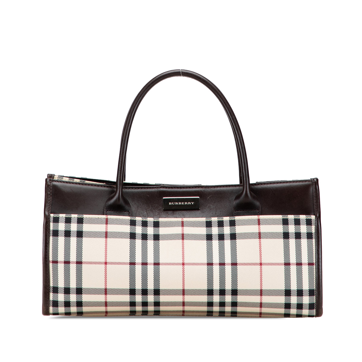 House Check Canvas Handbag
