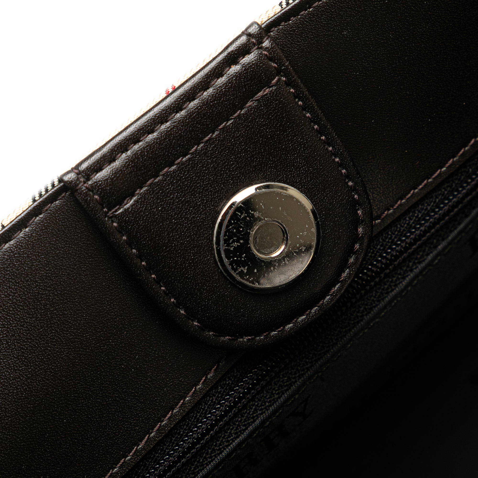 House Check Canvas Handbag