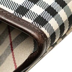 House Check Canvas Handbag
