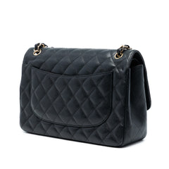 Jumbo Classic Caviar Double Flap