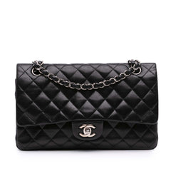 Medium Classic Lambskin Double Flap