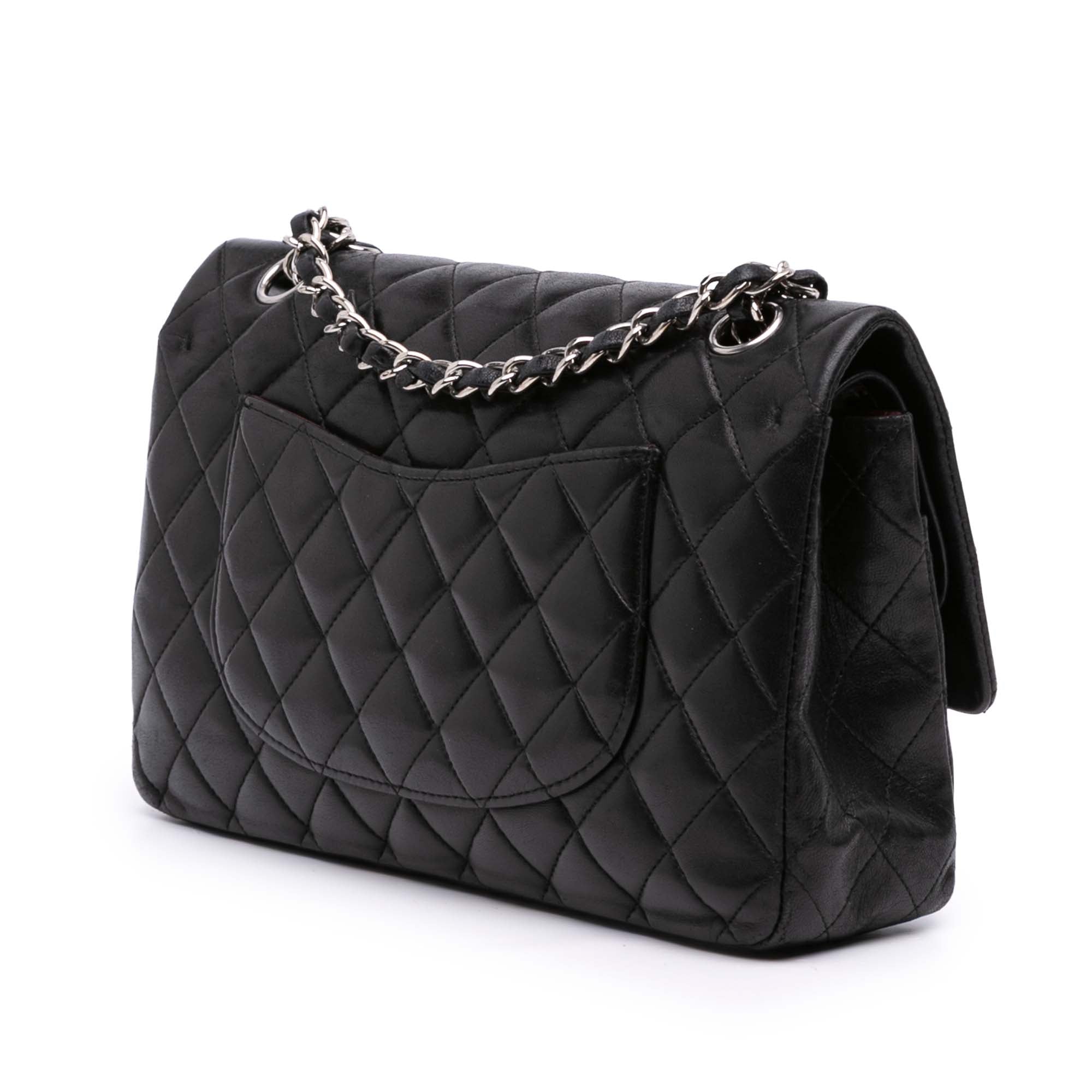 Medium Classic Lambskin Double Flap