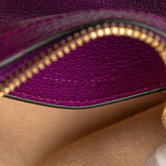 Mini Dollar Calfskin Bamboo Diana Dome Satchel