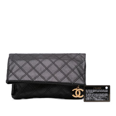 Quilted Lambskin Leather Clutch