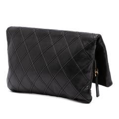 Quilted Lambskin Leather Clutch