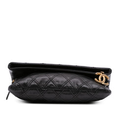 Quilted Lambskin Leather Clutch