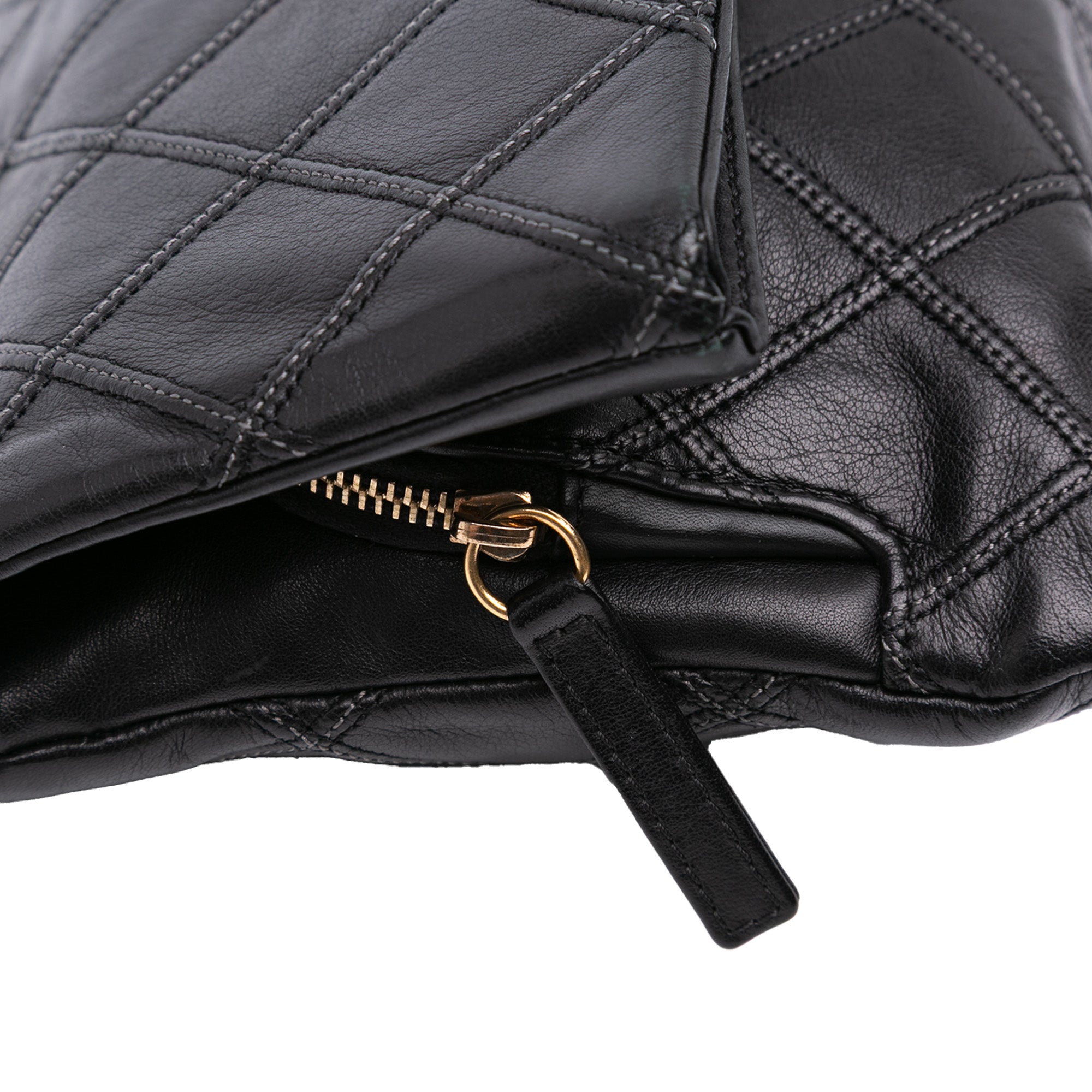 Quilted Lambskin Leather Clutch