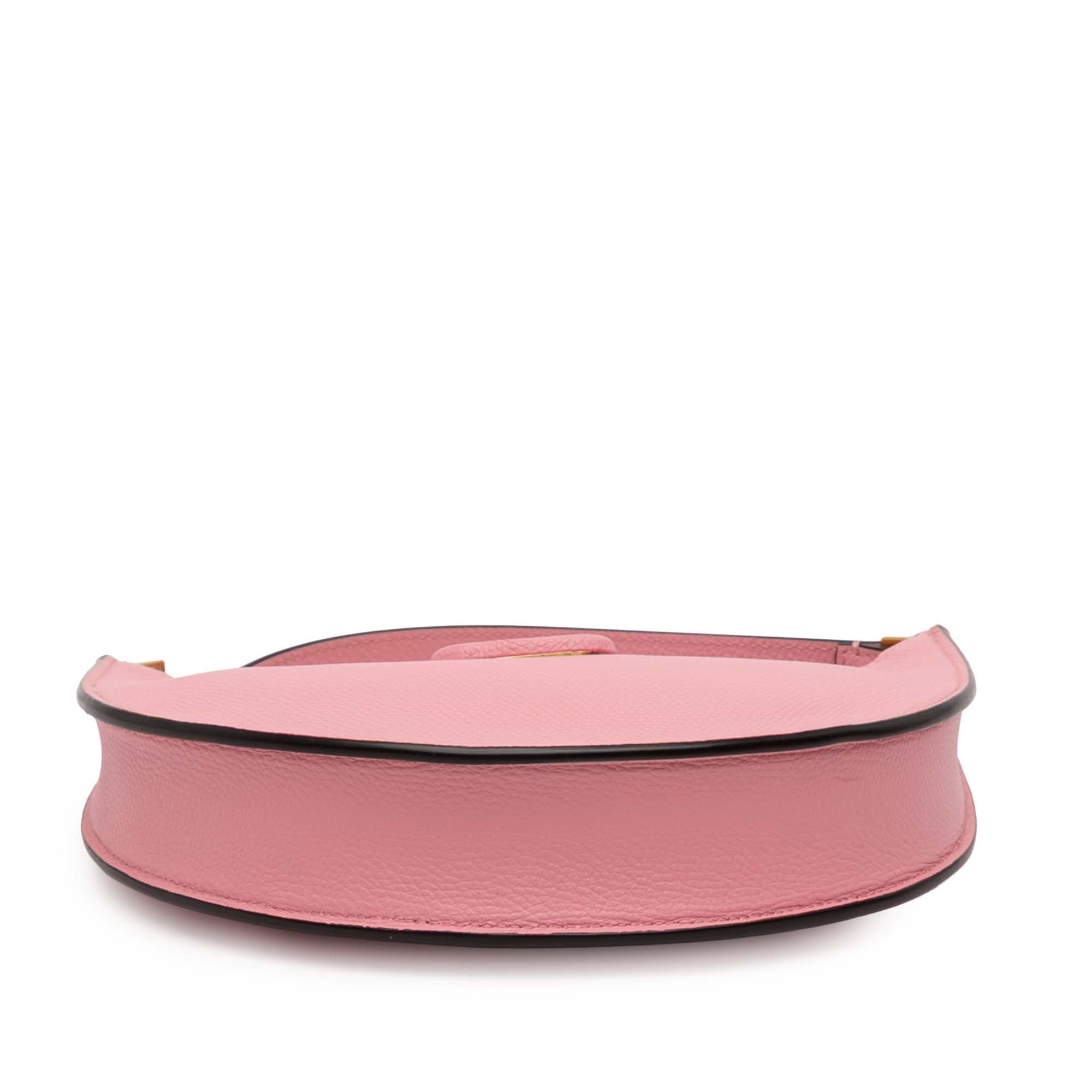 Mini Grainy Calfskin VLogo Hobo