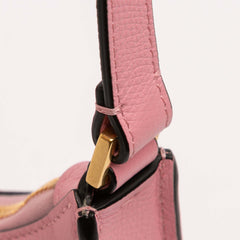 Mini Grainy Calfskin VLogo Hobo