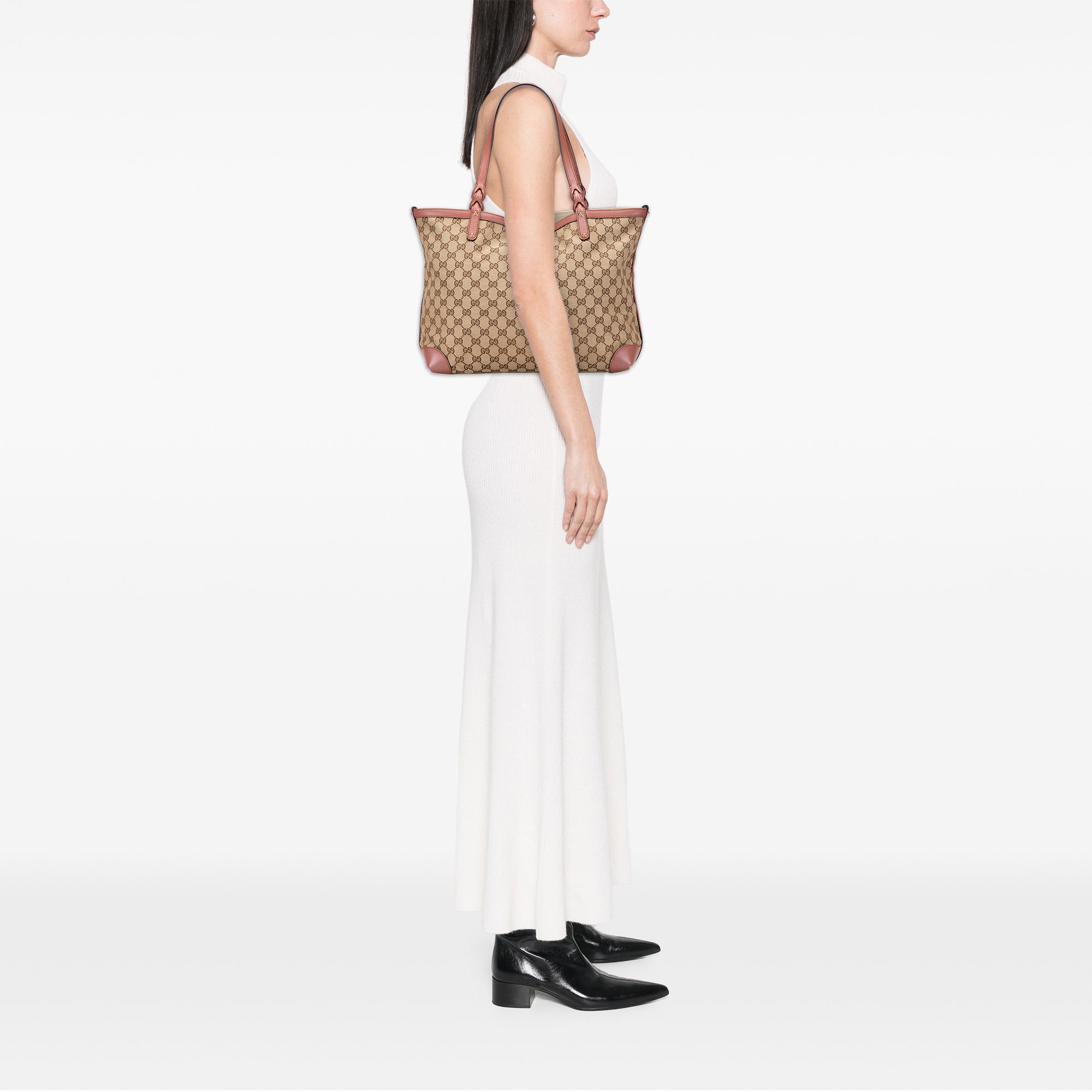 Medium GG Canvas Craft Tote