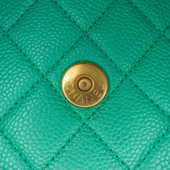 Small Caviar CC Filigree Flap