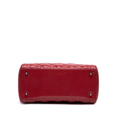 Medium Patent Cannage Lady Dior