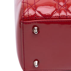 Medium Patent Cannage Lady Dior