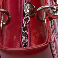 Medium Patent Cannage Lady Dior