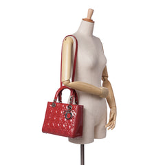 Medium Patent Cannage Lady Dior
