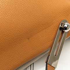Small Bicolor Leather Missy Satchel
