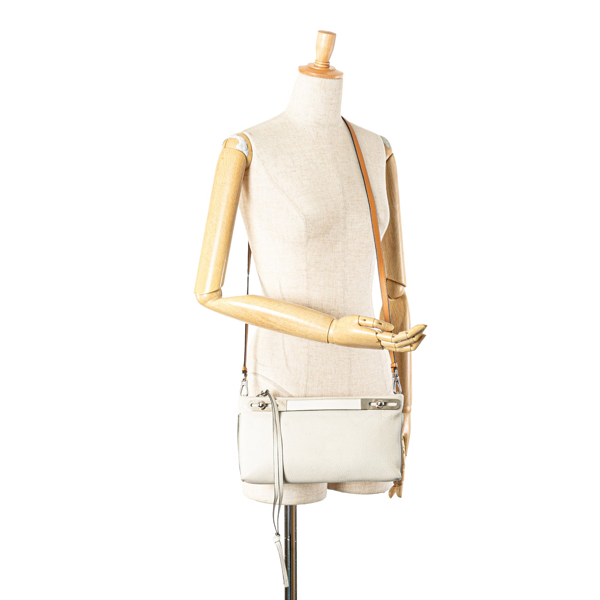 Small Bicolor Leather Missy Satchel