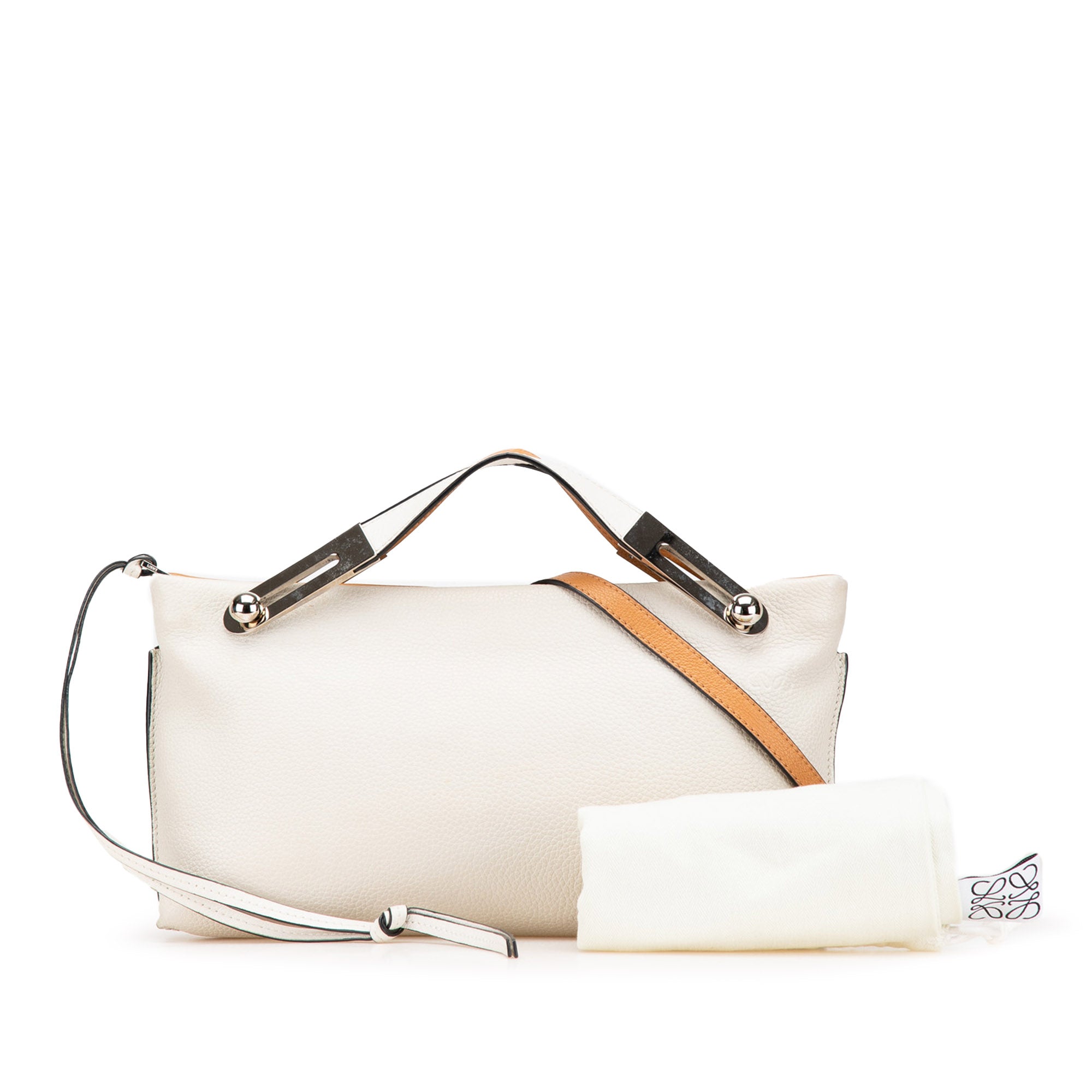 Small Bicolor Leather Missy Satchel