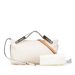 Small Bicolor Leather Missy Satchel