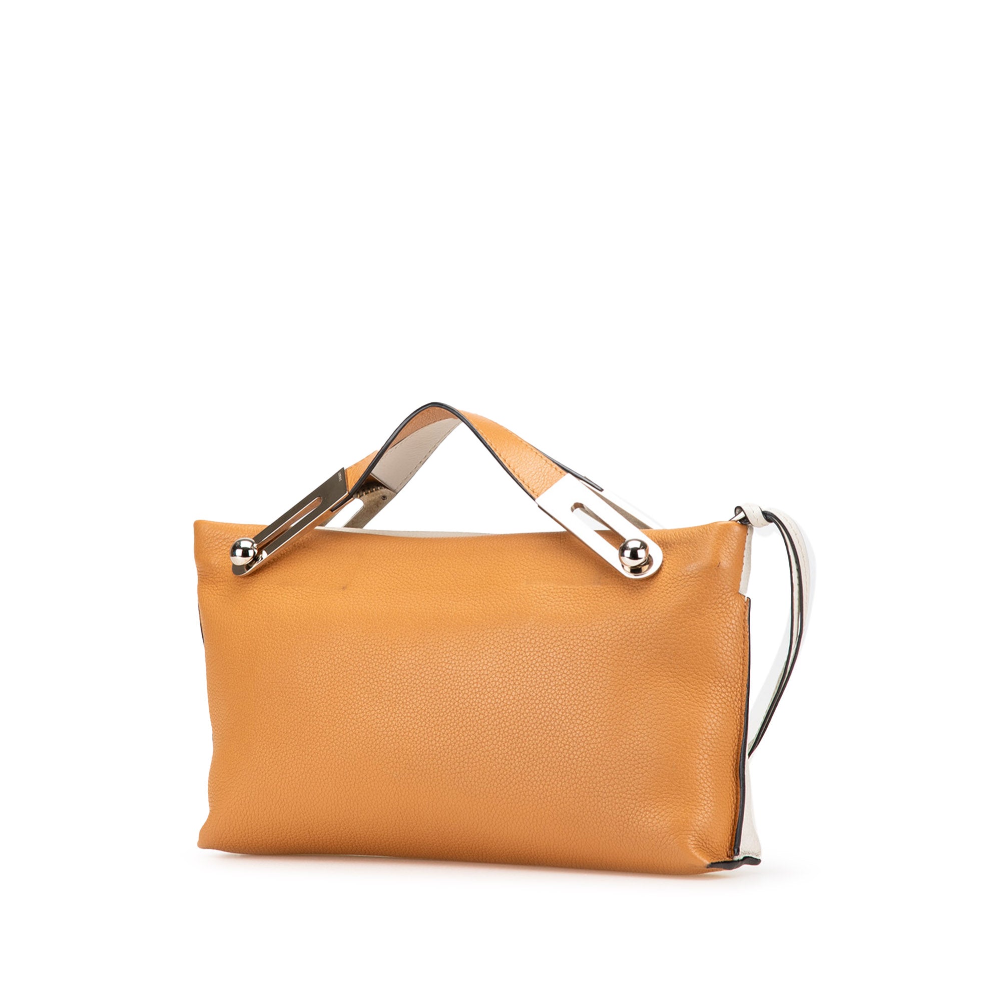 Small Bicolor Leather Missy Satchel