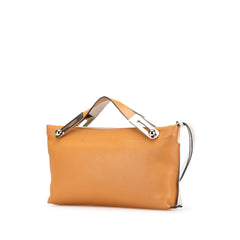 Small Bicolor Leather Missy Satchel