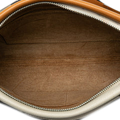 Small Bicolor Leather Missy Satchel