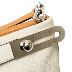 Small Bicolor Leather Missy Satchel