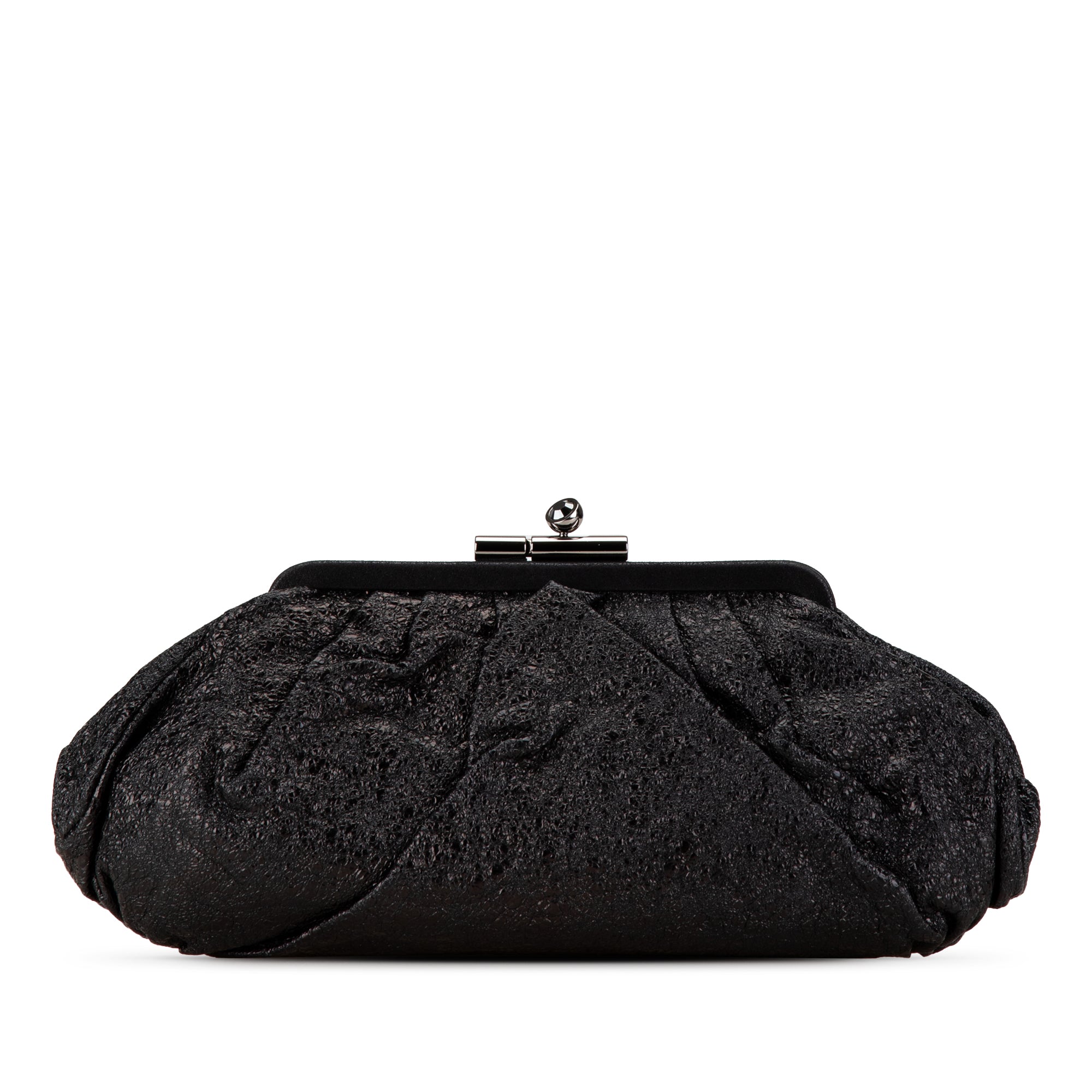 Crackled Calfskin Monte Carlo Clutch