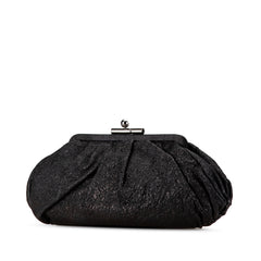 Crackled Calfskin Monte Carlo Clutch