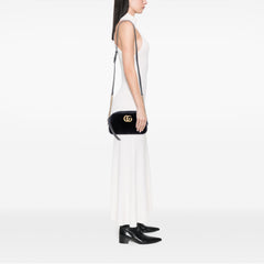 Small GG Marmont Matelasse Velvet Crossbody