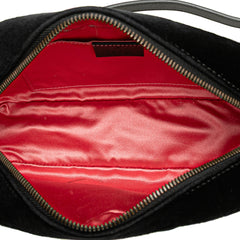 Small GG Marmont Matelasse Velvet Crossbody