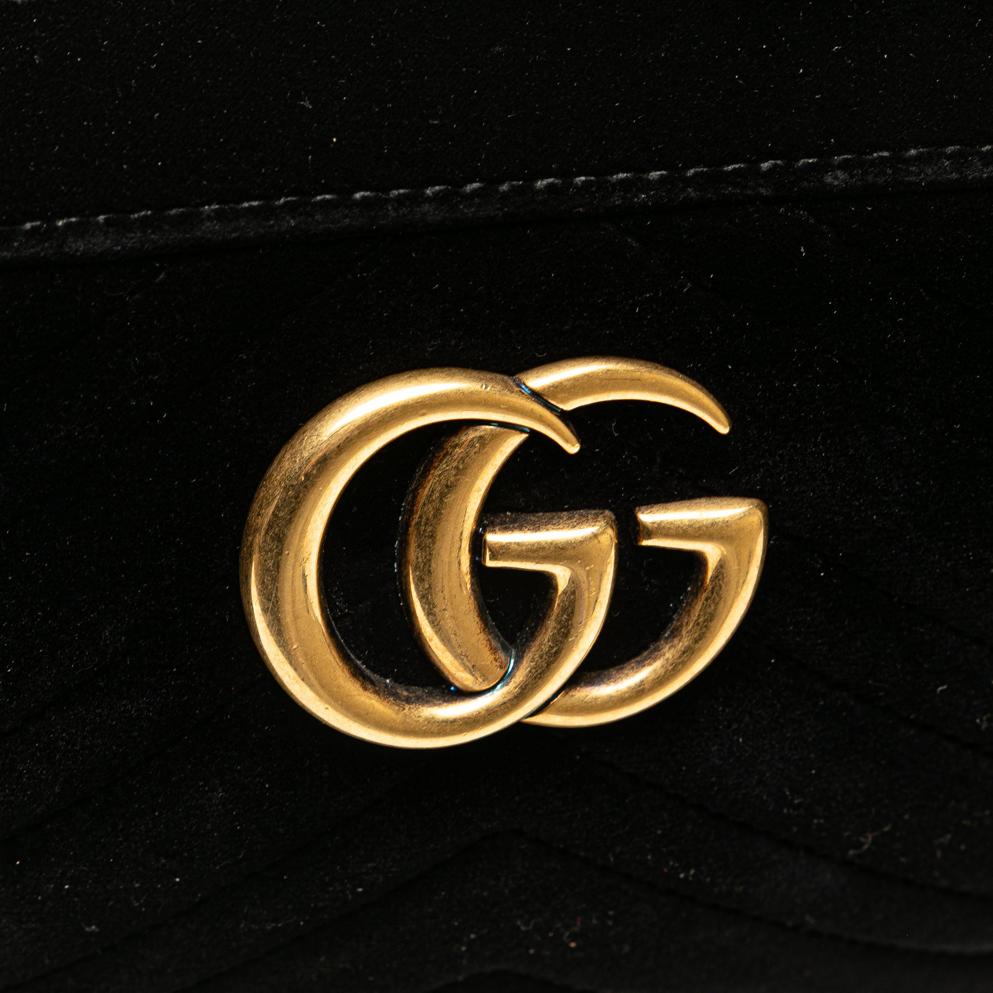 Small GG Marmont Matelasse Velvet Crossbody