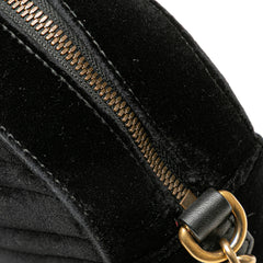 Small GG Marmont Matelasse Velvet Crossbody