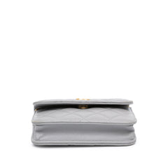 Mini Lambskin Pearl Crush Clutch On Chain