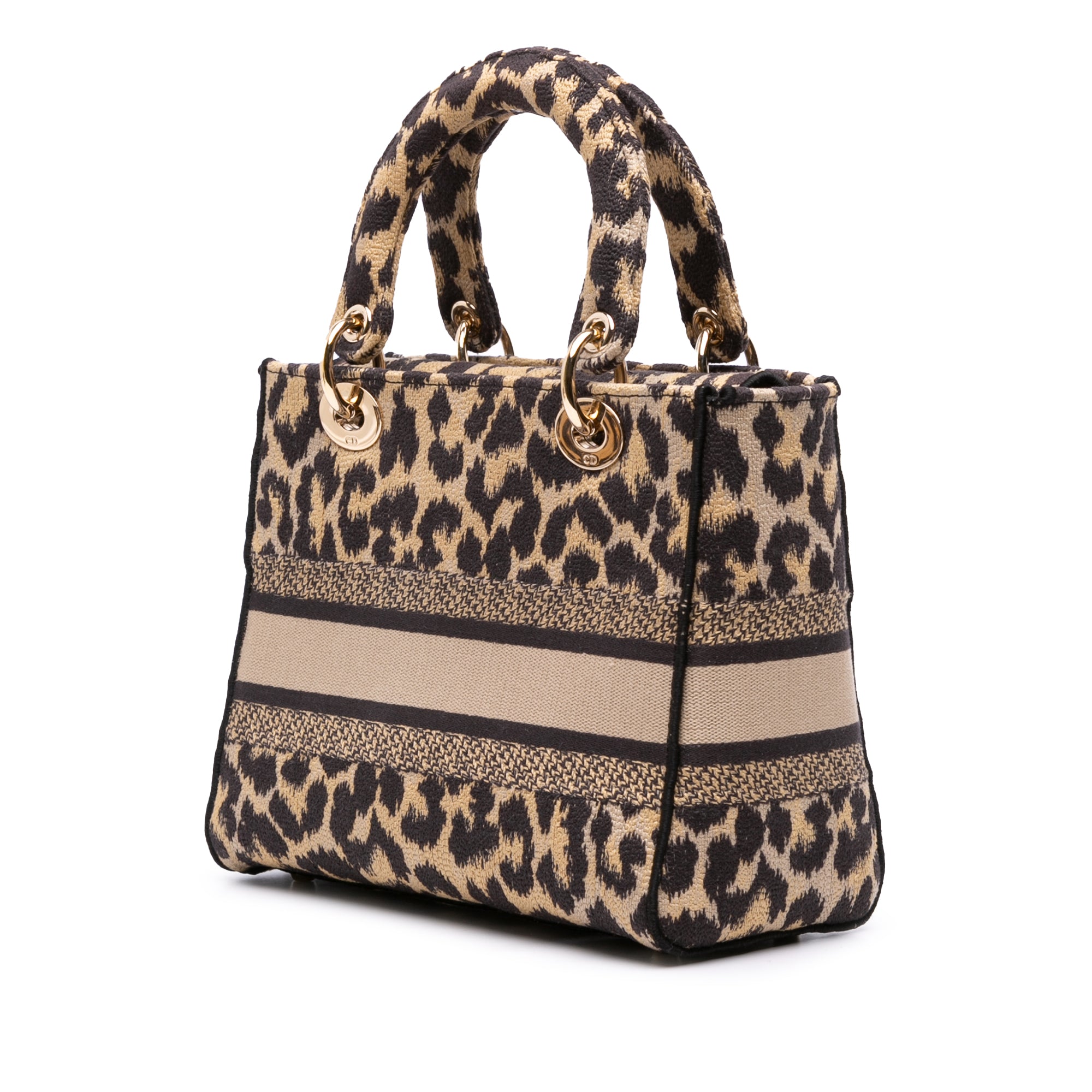 Mizza Medium Leopard Embroidered Canvas Lady D Lite