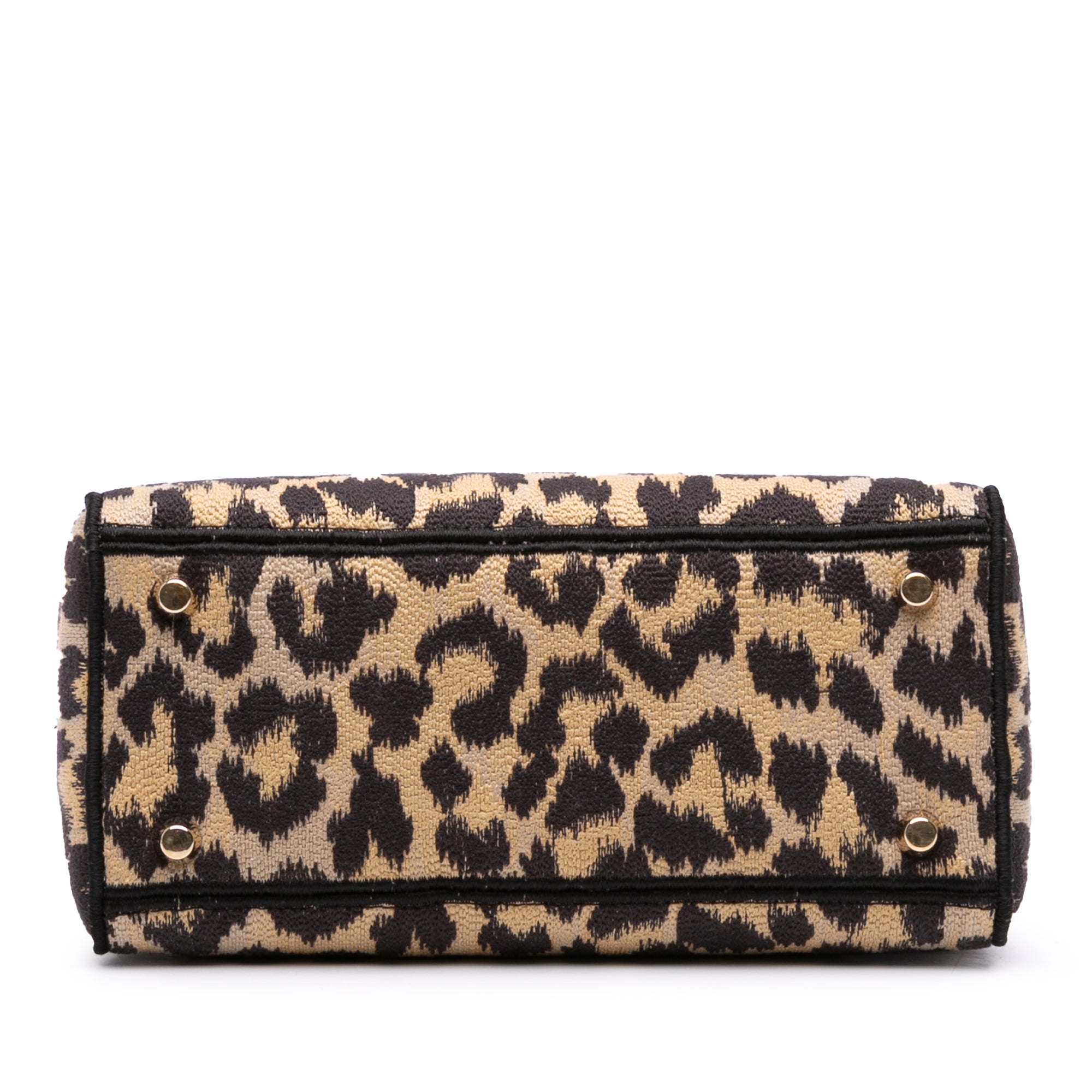 Mizza Medium Leopard Embroidered Canvas Lady D Lite