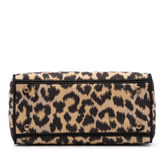 Mizza Medium Leopard Embroidered Canvas Lady D Lite