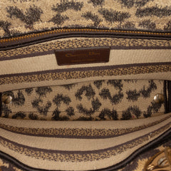 Mizza Medium Leopard Embroidered Canvas Lady D Lite