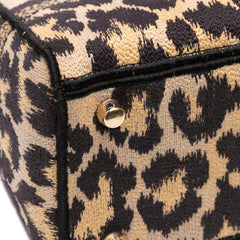 Mizza Medium Leopard Embroidered Canvas Lady D Lite