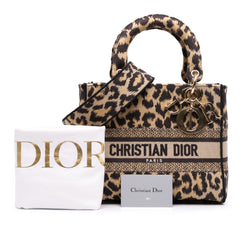 Mizza Medium Leopard Embroidered Canvas Lady D Lite